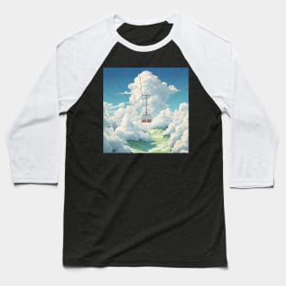 Cool Cloud Chairlift Baseball T-Shirt